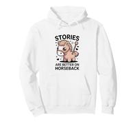 Les Histoires sont Meilleures à Cheval, Un Mignon Poney Rider Sweat à Capuche