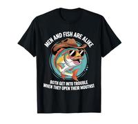 Les Hommes et Les Poissons sont semblables à Tous Les Deux Avoir des problèmes pour Ouvrir la Bouche T-Shirt