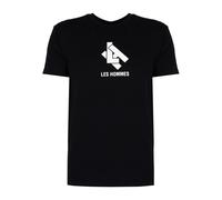 Les Hommes, Homme, Tops, Noir, Taille: S T-shirt élégant à col rond
