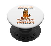 Les Hommes mentent Tellement Je Commence à Croire Que Adam a mordu la Pomme PopSockets PopGrip Adhésif