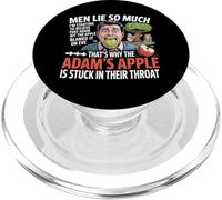 Les Hommes mentent Tellement Que Je Commence à Croire qu'Adam a mordu Apple PopSockets PopGrip pour MagSafe