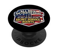 Les Hommes ne sont égaux Que Les Meilleurs Deviennent des Agents des Services Secrets PopSockets PopGrip Adhésif
