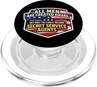 Les Hommes ne sont égaux Que Les Meilleurs Deviennent des Agents des Services Secrets PopSockets PopGrip pour MagSafe