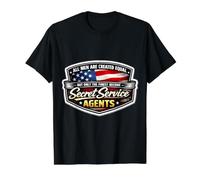 Les Hommes ne sont égaux Que Les Meilleurs Deviennent des Agents des Services Secrets T-Shirt Graphique avec Valeur, Homme, Noir, XL