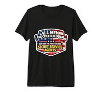 Les Hommes ne sont égaux Que Les Meilleurs Deviennent des Agents des Services Secrets T-Shirt Haut de Gamme