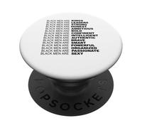 Les Hommes Noirs sont des Rois des Hommes Noirs Inspirants PopSockets PopGrip Adhésif