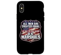 Les Hommes Ont été créés égaux Seuls Les Meilleurs devenus US Marshals Coque pour iPhone X/XS