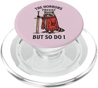 Les horreurs Persistent, mais Moi Aussi, Funny Feral Tarot Raccoon PopSockets PopGrip pour MagSafe