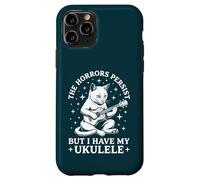 Les horreurs Persistent mais Mon Chat ukulélé est drôle Coque pour iPhone 11 Pro