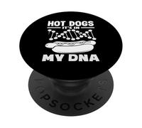 Les hot dogs sont dans mon ADN Amateur de hot dogs PopSockets PopGrip Adhésif