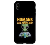 Les Humains au Design Extraterrestre drôle sont Un Peu sarcastiques sur Les ovnis Coque pour iPhone XS Max