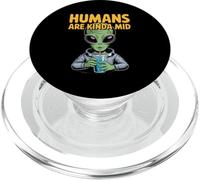 Les Humains au Design Extraterrestre drôle sont Un Peu sarcastiques sur Les ovnis PopSockets PopGrip pour MagSafe