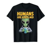 Les Humains au Design Extraterrestre drôle sont Un Peu sarcastiques sur Les ovnis T-Shirt