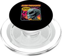 Les Humains drôles ne sont Pas Vraiment de Jolis ovnis extraterrestres rétro PopSockets PopGrip pour MagSafe