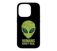 Les Humains ne sont Pas Vraiment Une drôle de tête d'extraterrestre Coque pour iPhone 14 Pro