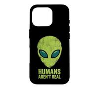 Les Humains ne sont Pas Vraiment Une drôle de tête d'extraterrestre Coque pour iPhone 16 Pro