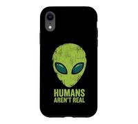 Les Humains ne sont Pas Vraiment Une drôle de tête d'extraterrestre Coque pour iPhone XR