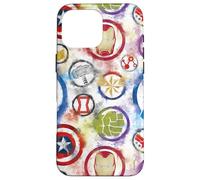 Les icônes des Super-héros Marvel Avengers Color Bleed Coque pour iPhone 16 Pro Max