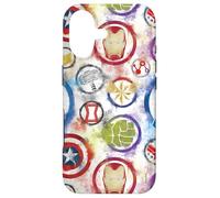 Les icônes des Super-héros Marvel Avengers Color Bleed Coque pour iPhone 17