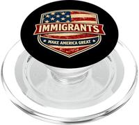 Les Immigrants Font de l'Amérique Un Grand Drapeau Vintage | Pro Immigration PopSockets PopGrip pour MagSafe