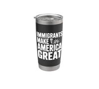 Les immigrants rendent l'Amérique géniale Gobelet isotherme en acier inoxydable double paroi
