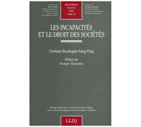 Les Incapacités Et Le Droit Des Sociétés
