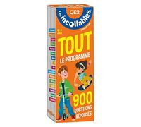 Les incollables - Tout le programme du CE2 - 8/9 ans: 900 questions réponses pour réviser en 2 éventails- Cahier de vacances