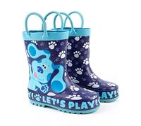 Les indices de Blue et toi Wellies Garçons Filles Enfants Tout-petits | Animated Blue Puppy permet de jouer Wellington Boots | Chaussures de marche résistantes à l’eau bleue