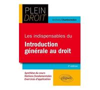 Les indispensables du introduction générale au droit
