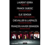 Les indispensables du rire: Coffret en 5 volumes, Laurent Gerra flingue la télé ; J'vous ai pas raconté ? ; Kévina, Mikeline, Toufik et les autres... ; La rentrée des sketches ; Demaison s'envole