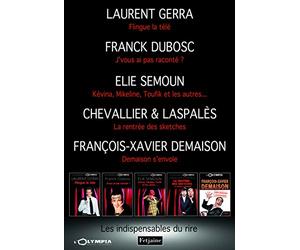 Les indispensables du rire: Coffret en 5 volumes, Laurent Gerra flingue la télé ; J'vous ai pas raconté ? ; Kévina, Mikeline, Toufik et les autres... ; La rentrée des sketches ; Demaison s'envole