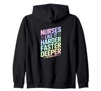 Les infirmières Aiment ça Plus Dur Plus Vite et Plus profondément CPR Humour Sweat à Capuche