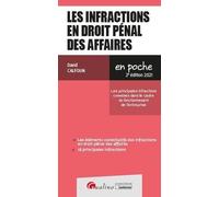 Les infractions en droit pénal des affaires: Une présentation des principales infractions commises dans le cadre du fonctionnement de l'entreprise