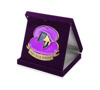 Les insignes de Fleurs Violettes, Les Broches, épingles, épingles à Revers en émail Faites à la Main, Broches, Le Souvenir, Le Jour du Souvenir, la journée des Anciens (B, One Size)