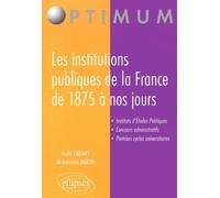 Les institutions publiques de la France de 1875 à nos jours