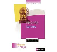 Épicure – Les intégrales de Philo : Lettres – Poche – Nathan