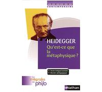 Les intégrales de Philo - HEIDEGGER, Qu'est ce que la Métaphysique?