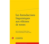 Les Introductions linguistiques aux éditions de textes