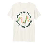 Les investisseurs Crypto Traders achètent la Peur, vendent la cupidité drôle T-Shirt Haut de Gamme