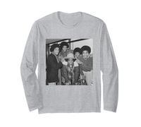 Les Jackson 5 arrivent pour Une tournée au Royaume-Uni Michael Jackson 1979 Manche Longue