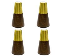 Les Jambes de canapé métallique Moderne, 4 Pcs Straight Tapered Solid Wood Legs Medieval Style Replacement Multicolor (3.14-7) in(Bruin,3.14in)