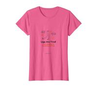 Les Jambes sont fatiguées de Sauter aux Conclusions Toute la journée T-Shirt, Femme, Rose chiné, M