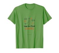 Les Jambes sont fatiguées de Sauter aux Conclusions Toute la journée T-Shirt, Homme, Herbe, M