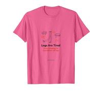 Les Jambes sont fatiguées de Sauter aux Conclusions Toute la journée T-Shirt, Homme, Rose chiné, M
