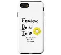 Les jardiniers de tulipes Foxglove Daisy contre la manifestation contre le fascisme Coque pour iPhone SE (2020) / 7 / 8