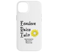 Les jardiniers de tulipes Foxglove Daisy contre la manifestation contre le fascisme Coque pour iPhone 14 Plus