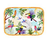 Les Jardins de la Comtesse - Grand Plateau en Mélamine Pure - Multicolore - Grand Plateau de Présentation du Service de Table Toucans - Collection Vaisselle MelARTmine - 45x32 cm