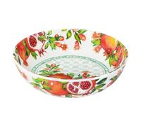 Les Jardins de la Comtesse - Grande Assiette Creuse en Mélamine Pure/Assiette à Soupe ou Pâtes/Petit Saladier - Séville- Collection Vaisselle MelARTmine - Ø 23 cm