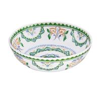 Les Jardins de la Comtesse - Grande Assiette Creuse en Mélamine Pure/Assiette à Soupe ou Pâtes/Petit Saladier - Evora - Collection Vaisselle MelARTmine - Ø 23 cm