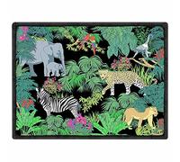 Les Jardins de la Comtesse - Lot de 6 Sets de Table Rectangulaire en Vinyle (40 x 30 cm) - Antidérapant et Facile à Laver - Imprimé Jungle